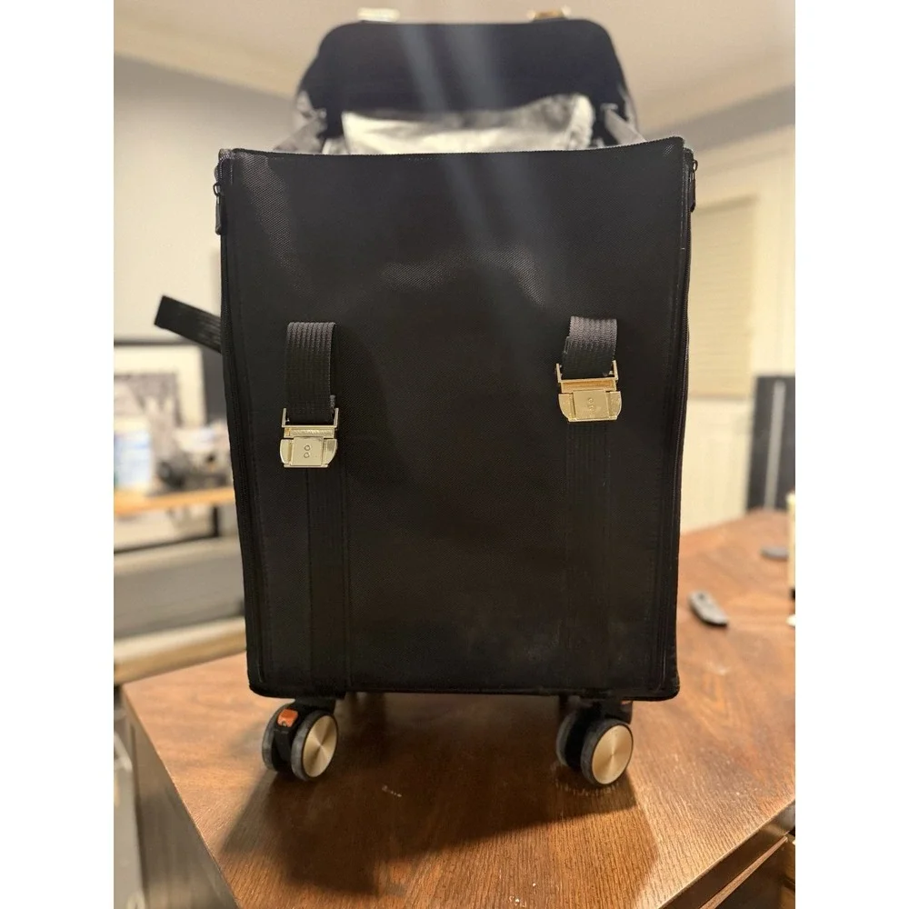 BELLAMI‎ Professional Makeup Hair Trolley Compartments Travel Roller Bag Luggage